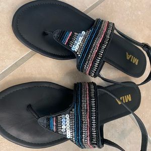 COPY - Ladies sequined sandals